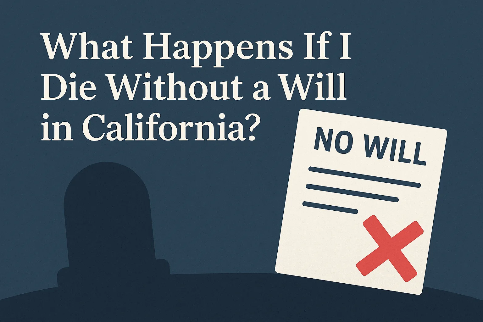What happens if I die without a will in California estate planning guide